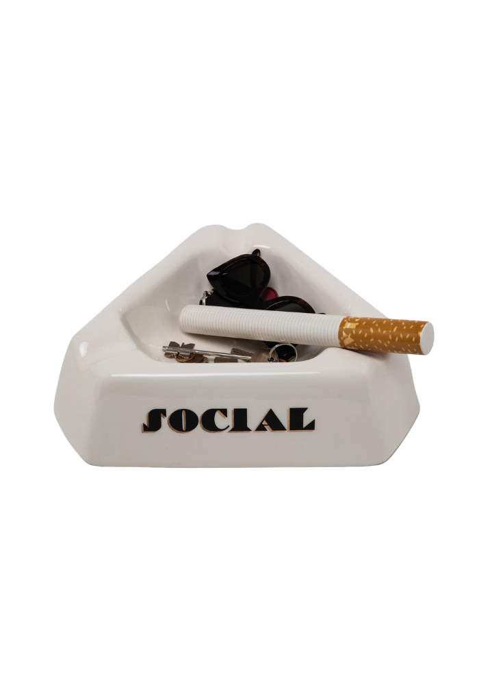 Cendrier Social Smoker Porcelaine - Seletti