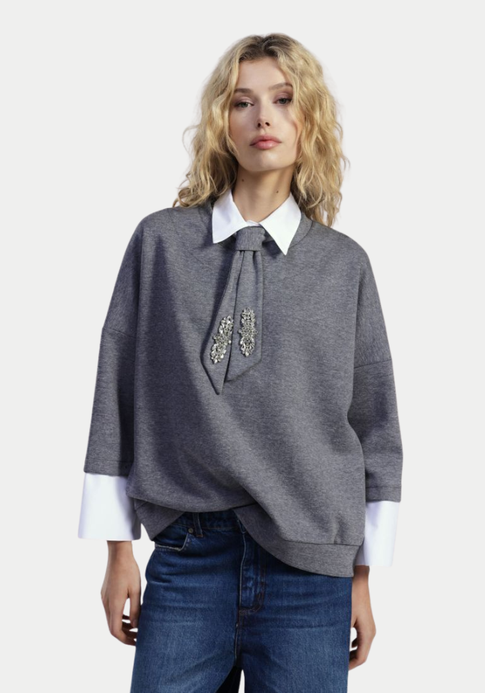 
Sweat-Shirt Cravate Gris - Dixie
