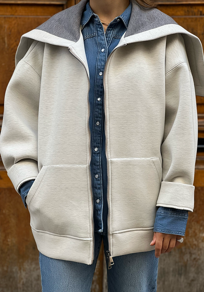 Veste De Jogging Olivia Gris Chiné - Dixie