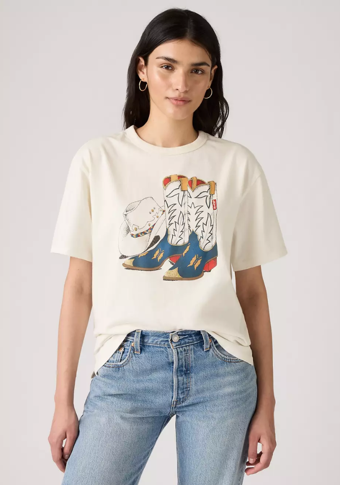 T-Shirt Motif Cowboy Santiags- Levi's