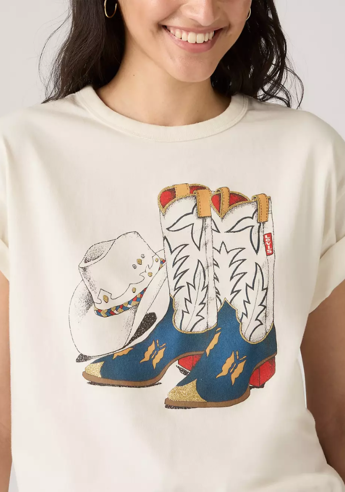 T-Shirt Motif Cowboy Santiags- Levi's