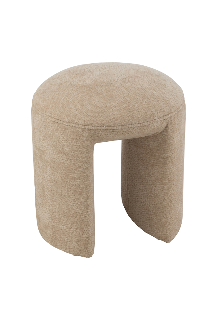 Tabouret Rond Beige - Blush Sélection Décoration