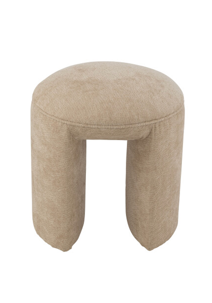 Tabouret Rond Beige - Blush Sélection Décoration