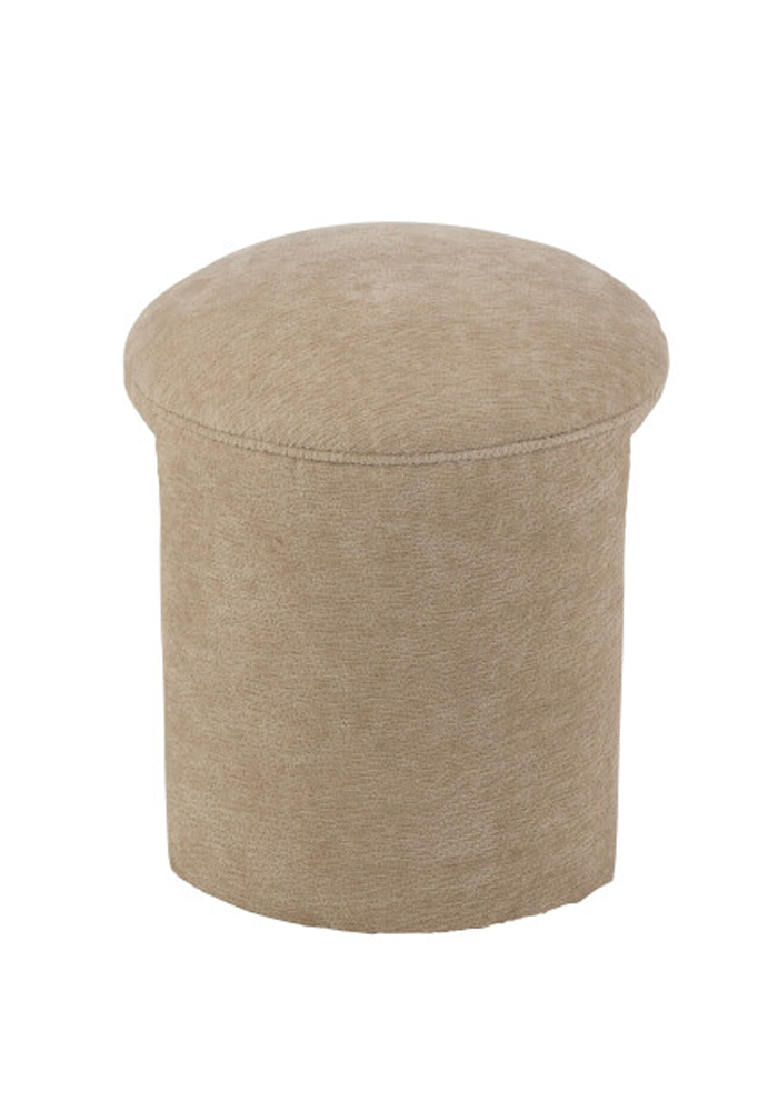 Tabouret Rond Beige - Blush Sélection Décoration