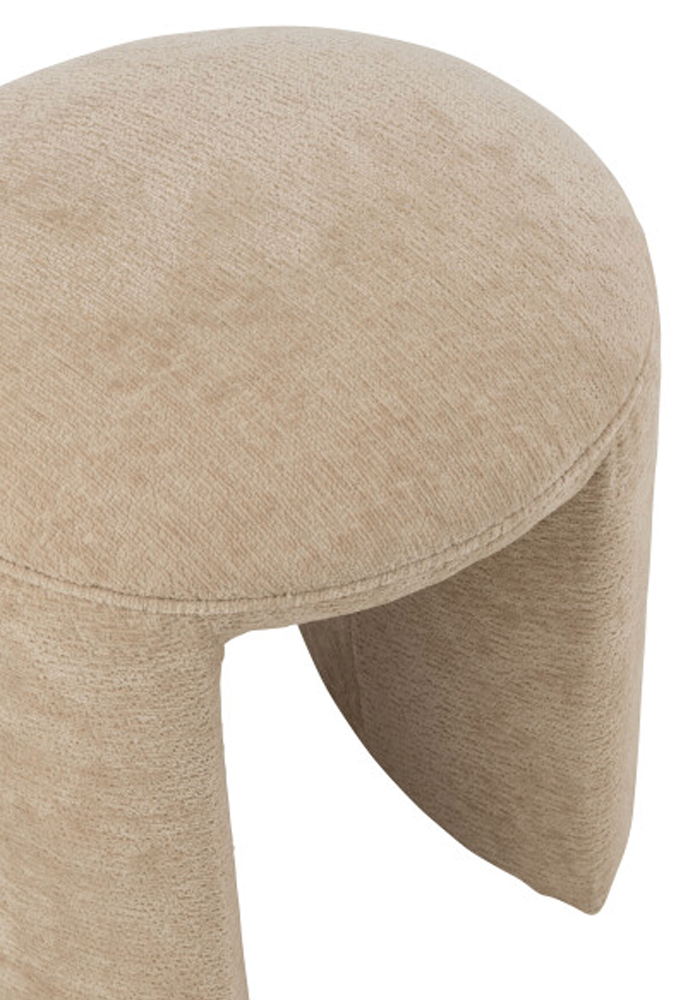 Tabouret Rond Beige - Blush Sélection Décoration