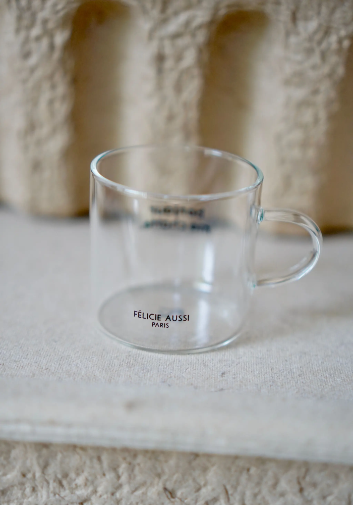 Tasse À Expresso Transparente Bonjour Beauté - Félicie Aussi
