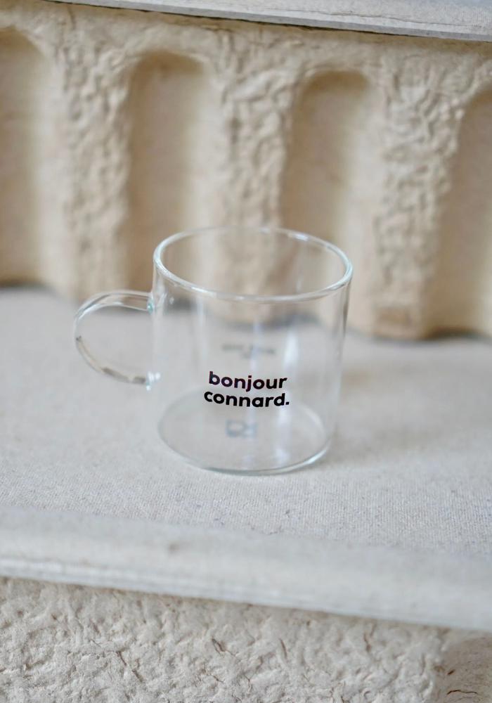 Tasse À Expresso Transparente Bonjour Connard - Félicie Aussi
