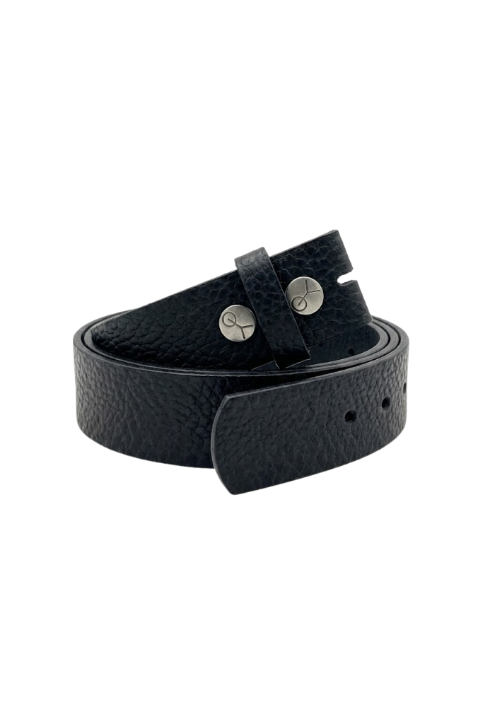 Tige De Ceinture En Cuir Preto 25mm Noir - Yolete