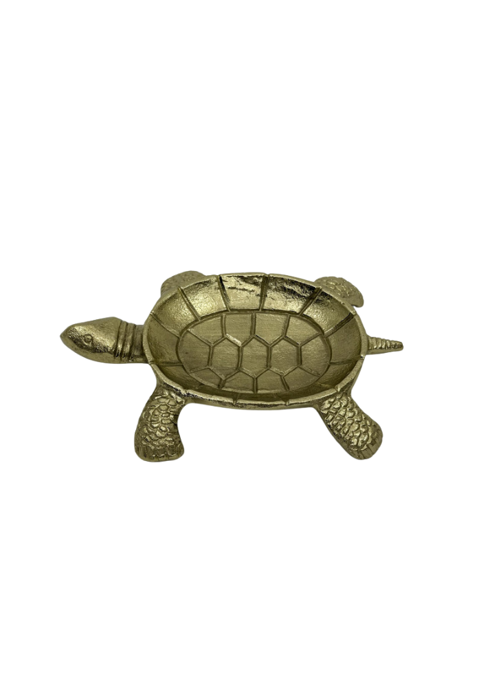 Vide Poche Tortue Doré