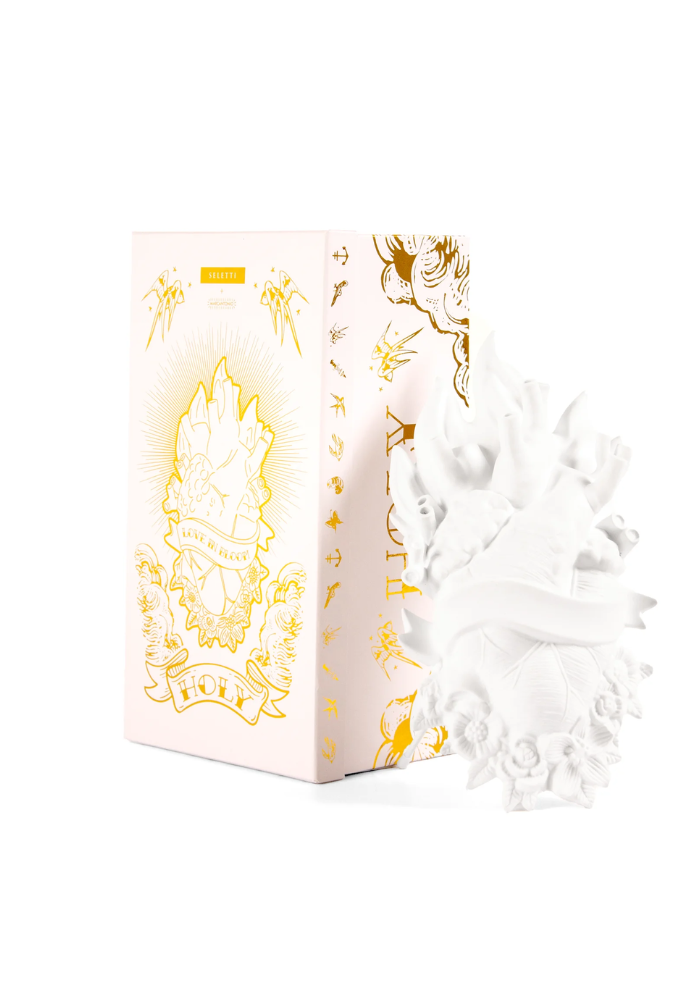 Vase Coeur Holy Love In Bloom Porcelaine - Seletti