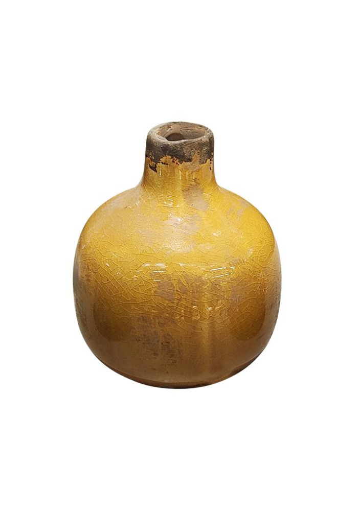 Vase En Céramique Emaille Safran - Sélectionné par Blush