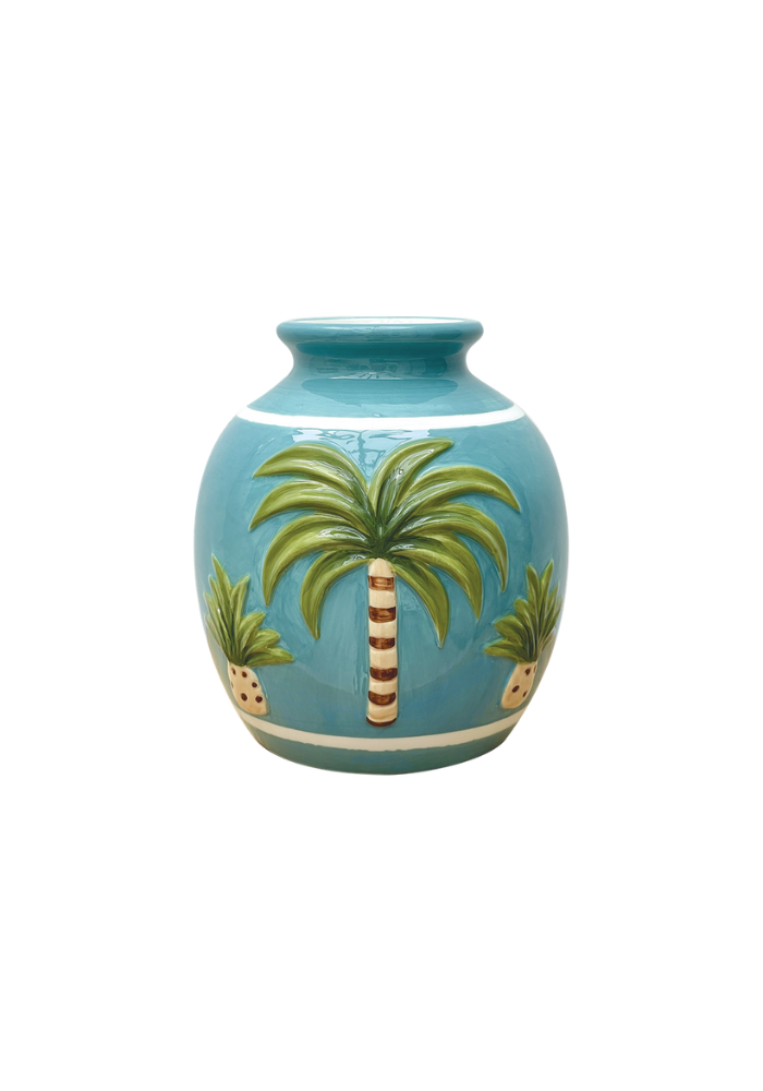 Vase Palmier Bleu - Sélectionné par Blush