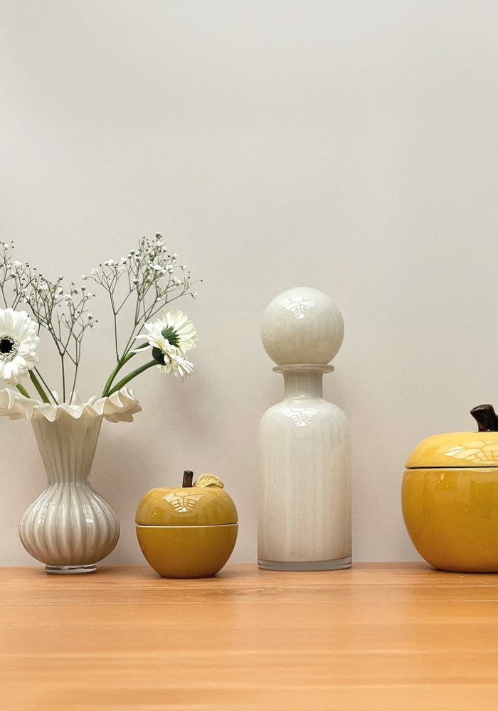 Vase Bouteille Lisa Beige - Sélectionné par Blush