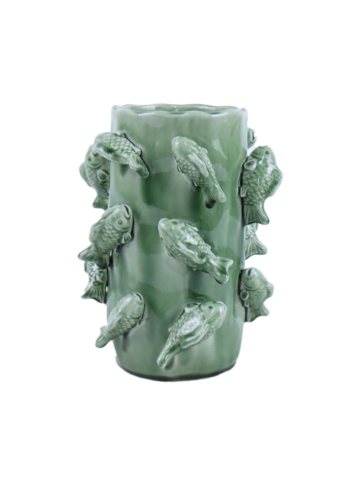 Vase Poisson Matcha - Sélectionné par Blush