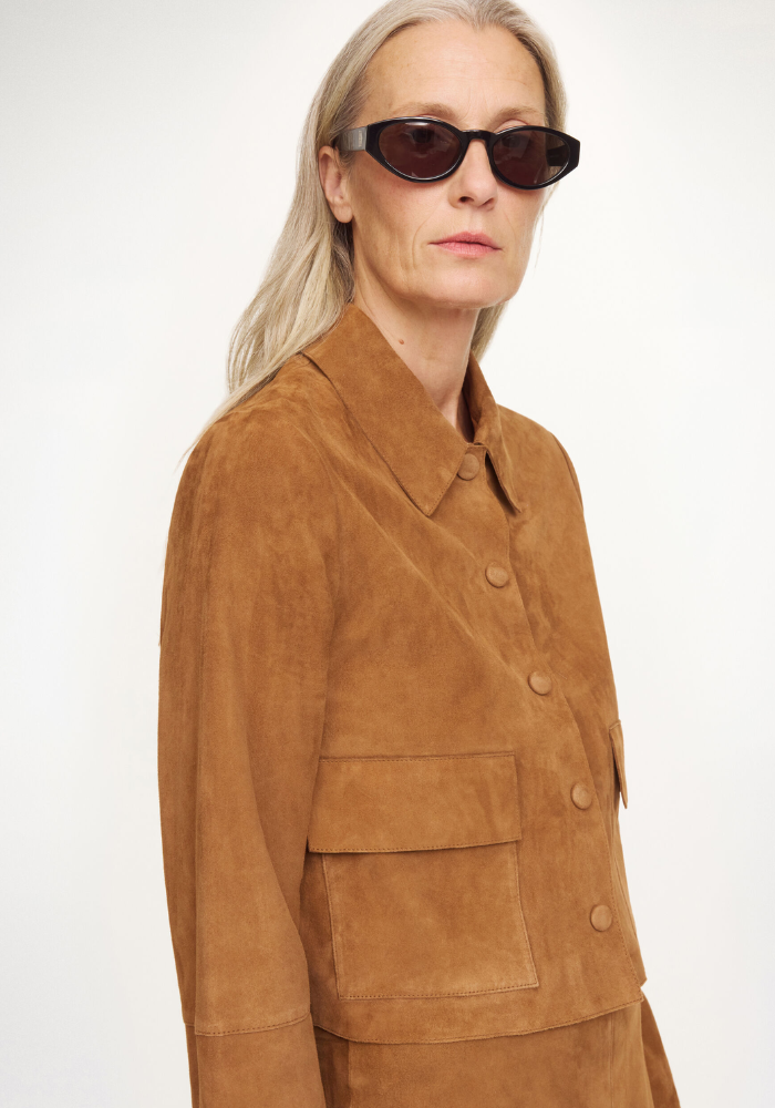 Veste Annie Daim Rusty Sand - By Malene Birger