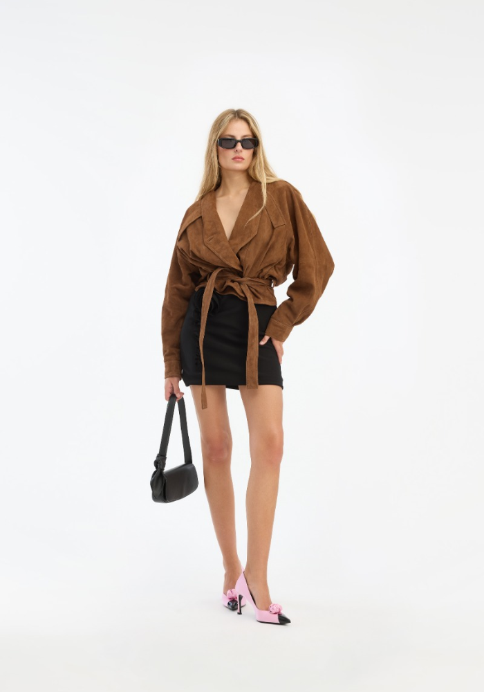 Veste Bomber Suede Oversized - Rotate