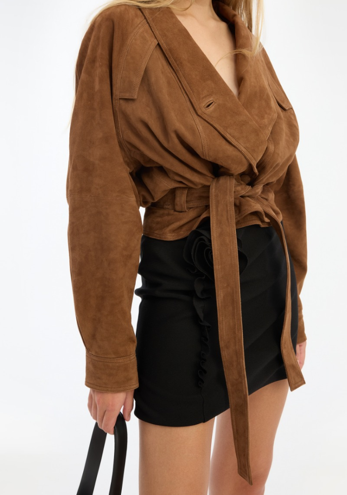 Veste Bomber Suede Oversized - Rotate