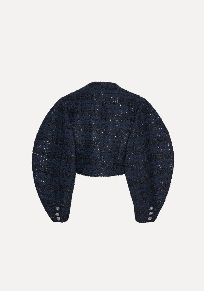 Veste Courte Boucle Dark Blue - Rotate