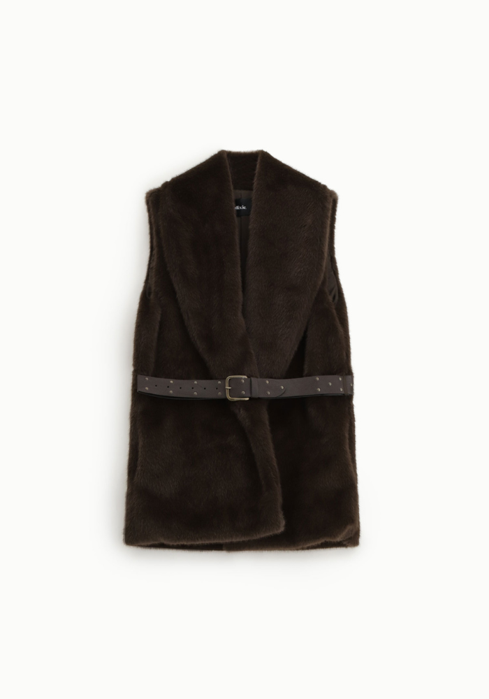 Veste Sans Manches Fausse Fourrure - Dixie