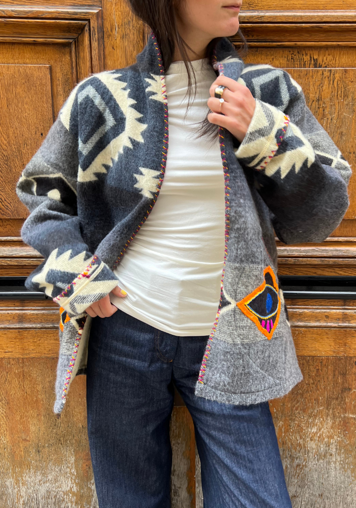 Veste Lola Manches Grise - Sélectionné par Blush