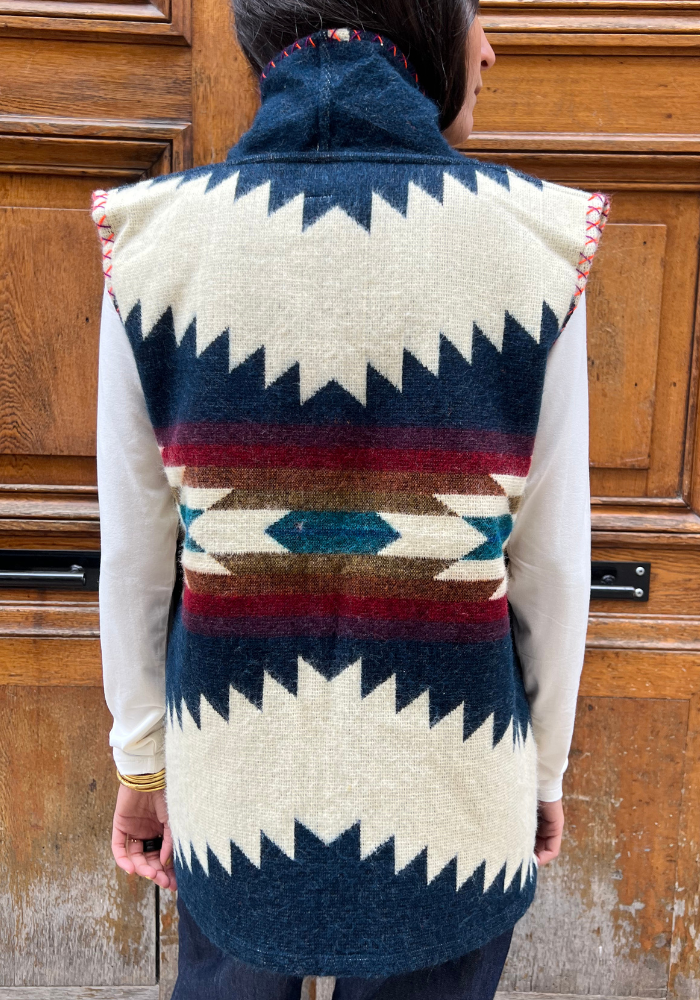 Veste Wild Sans Manche Bleu - Sélectionné par Blush
