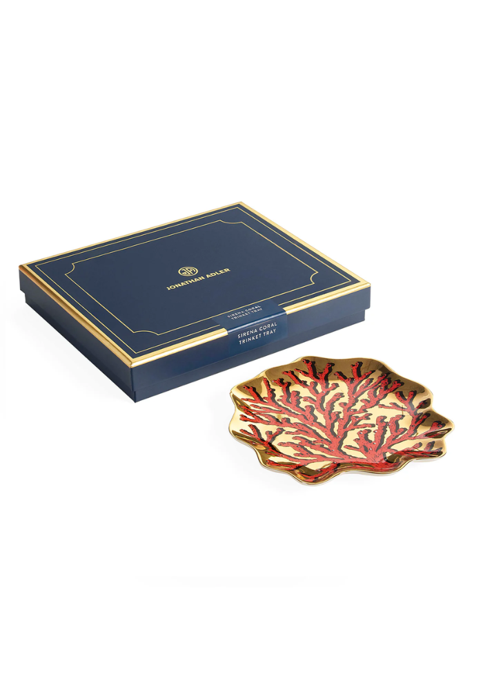 Vide-Poches Sirena Coral en porcelaine - Jonathan Adler