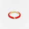 Red Twisted Mini Alliance Ring