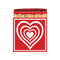 Boite Carree De 125 Allumettes Concentric Heart