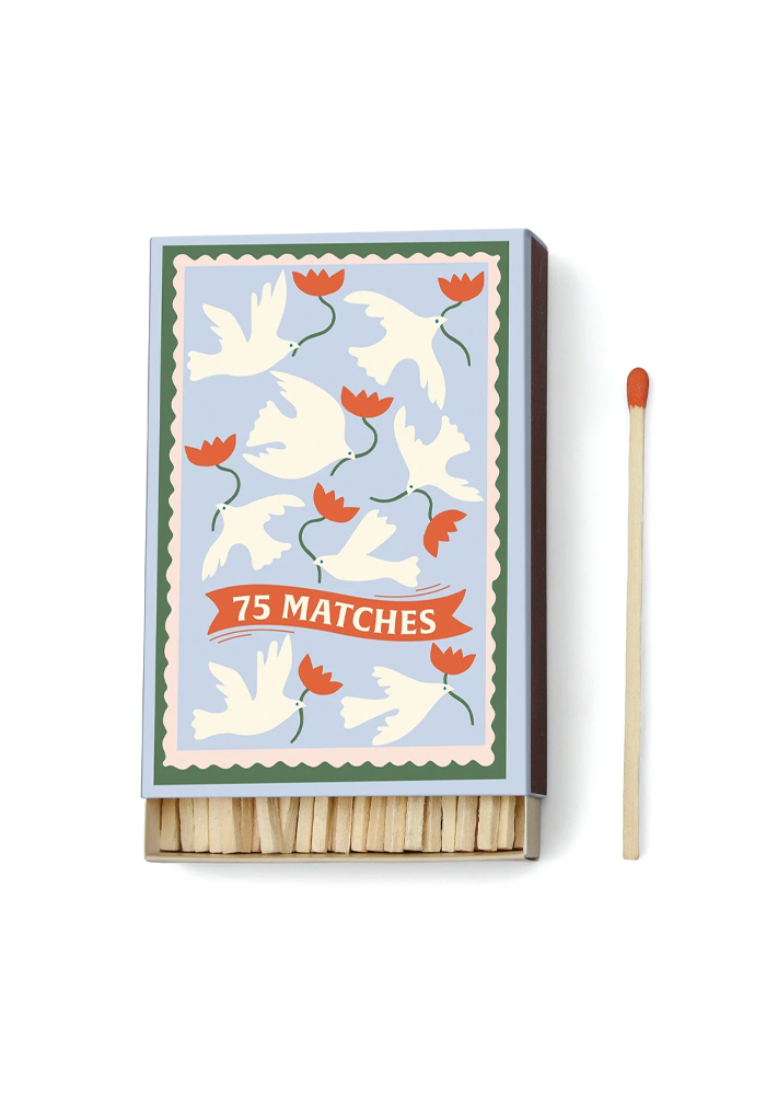 Boite De 75 Allumettes Flower - Blush Sélection Décoration