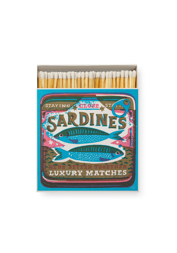 Boite Carrée De 125 Allumettes Better Together Sardines - Archivist Limited