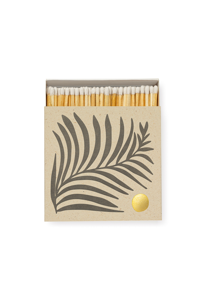 Boite Carrée De 125 Allumettes White Fern - Archivist Limited