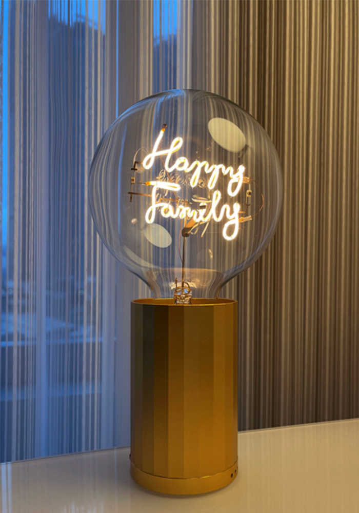 Ampoule Message Happy Family - Sans Fil