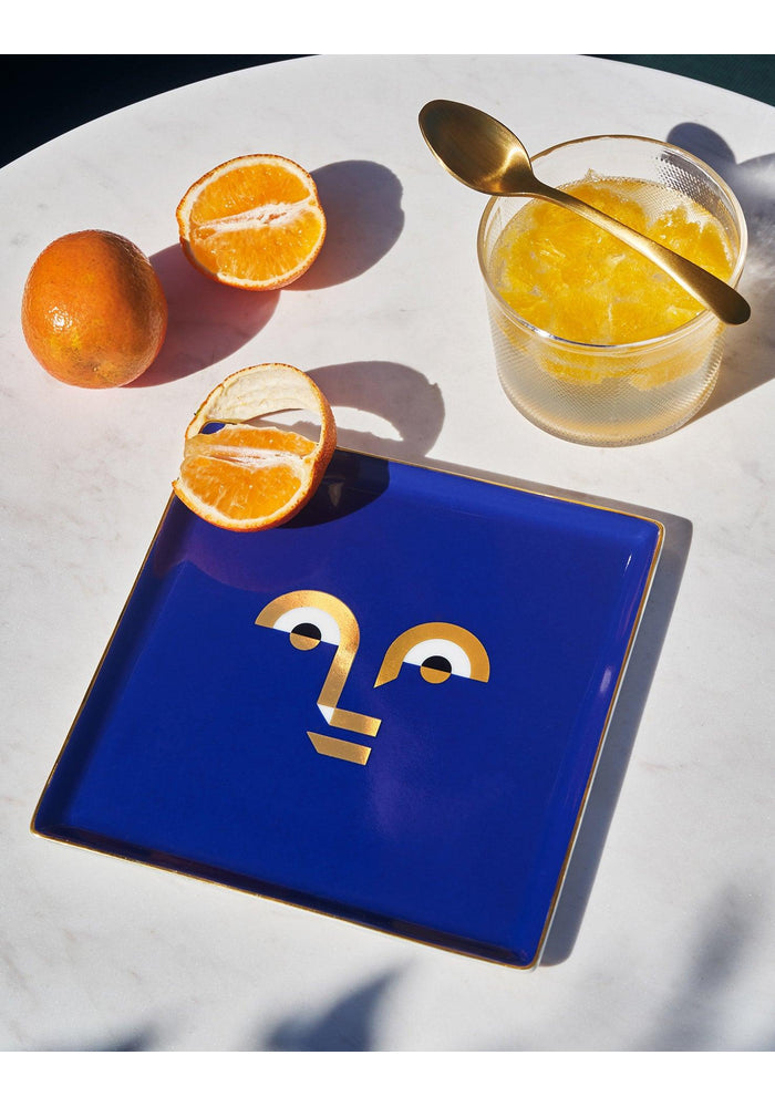 Vide-Poche Apollo I Bleu en Porcelaine - Octaevo
