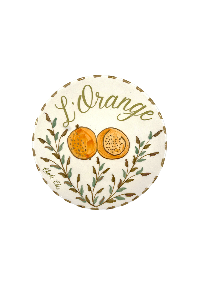 Assiette Moyenne L'Orange - Chabi Chic