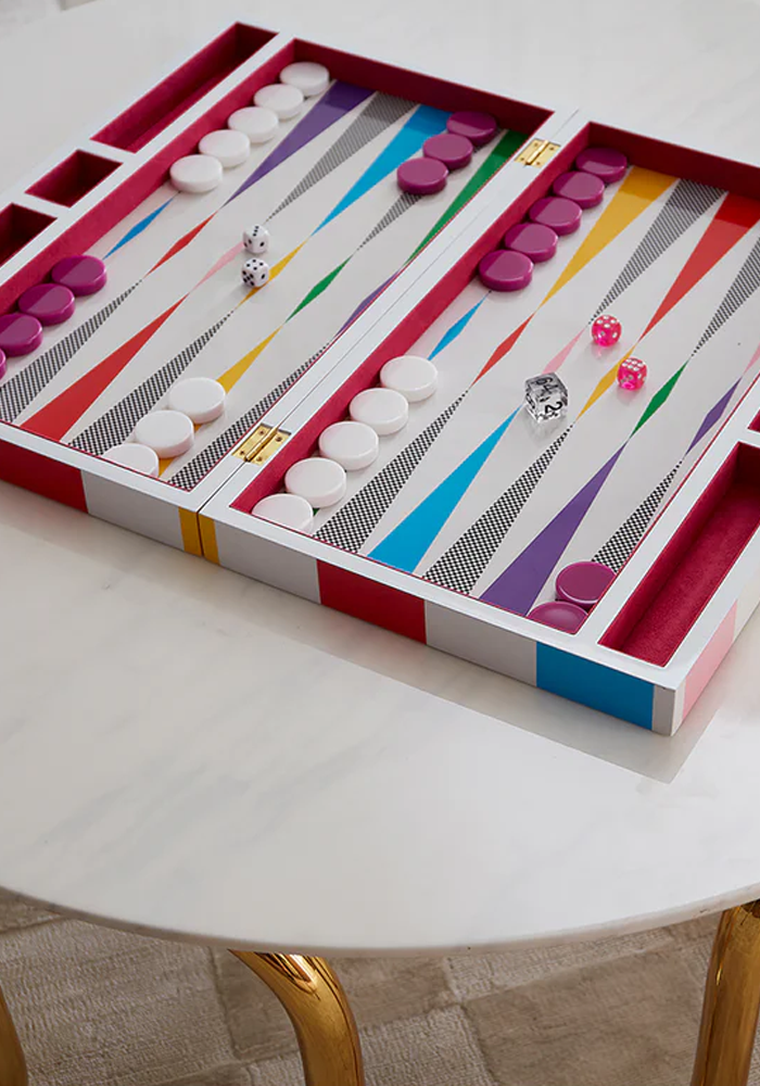 Backgammon Rainbow - Jonathan Adler 