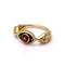 Garnet Eye And Snake Ring