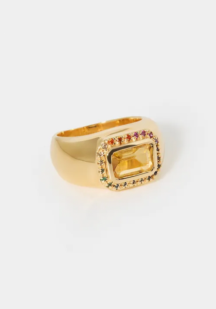 Bague 01 Citrine Multicolore