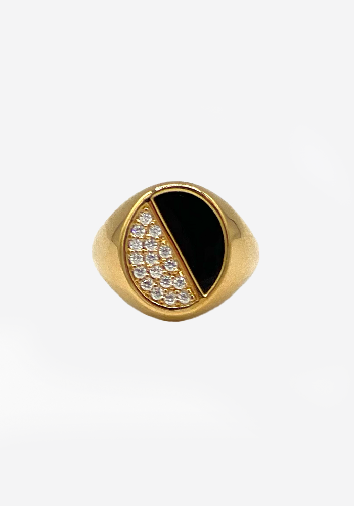 Bague Halo Onyx - Sigal