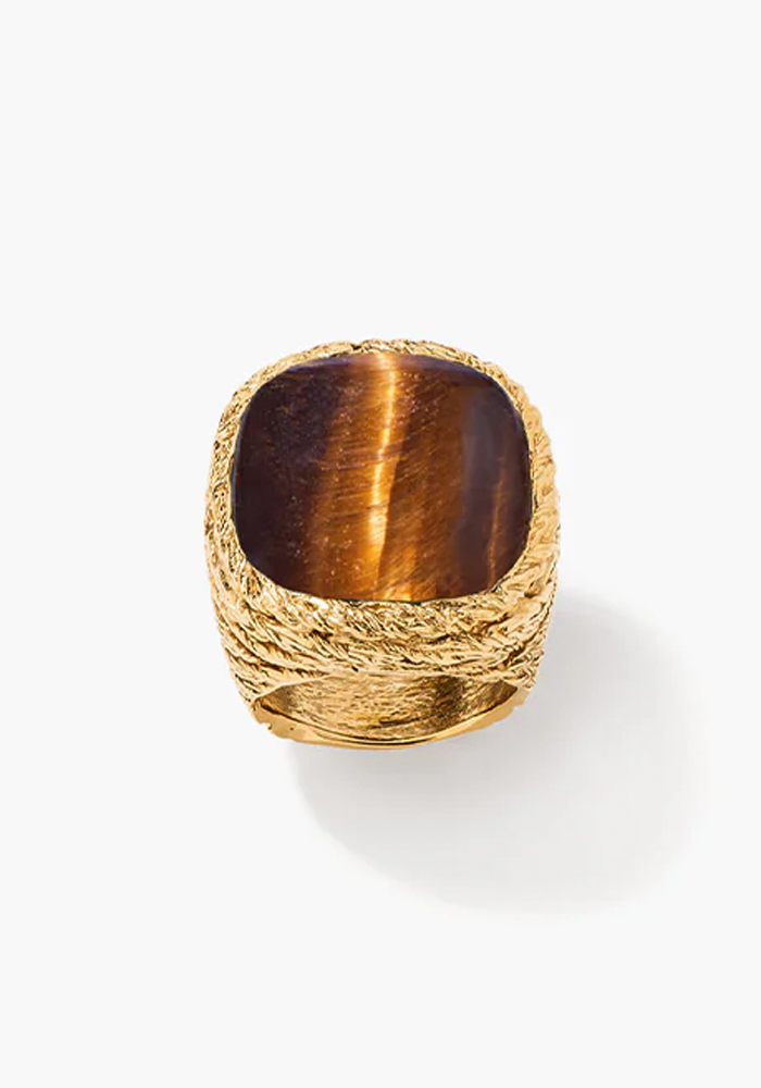 Bague Miki Oeil De Tigre - Aurélie Bidermann