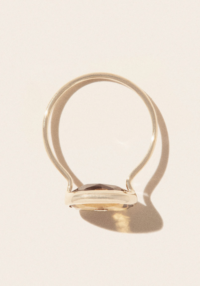 Bague Orso Quartz Honey - Pascale Monvoisin