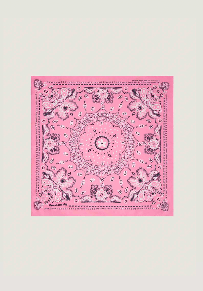 Bandana En Soie Rose - Call it By Your Name