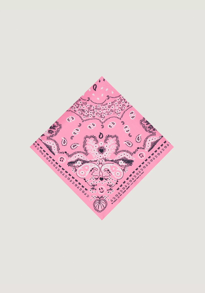 Bandana En Soie Rose - Call it By Your Name