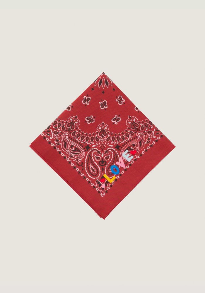 Bandana Love Vintage Red - Call It By Your Name