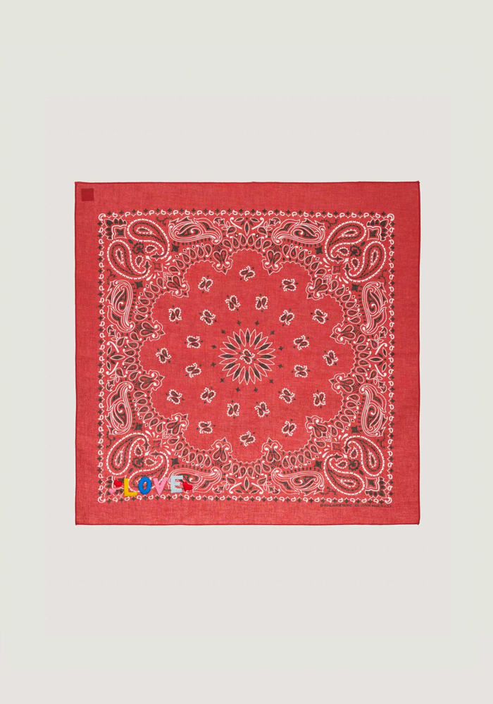 Bandana Love Vintage Red - Call It By Your Name