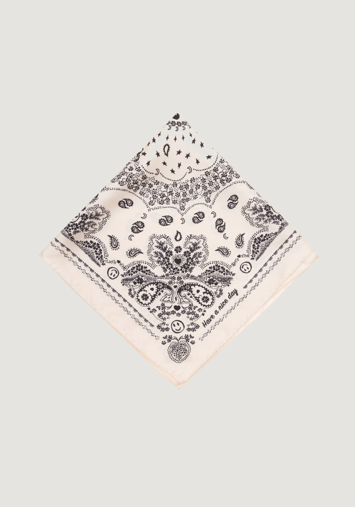 Bandana En Soie Écru Petit Modèle - Call It By Your Name