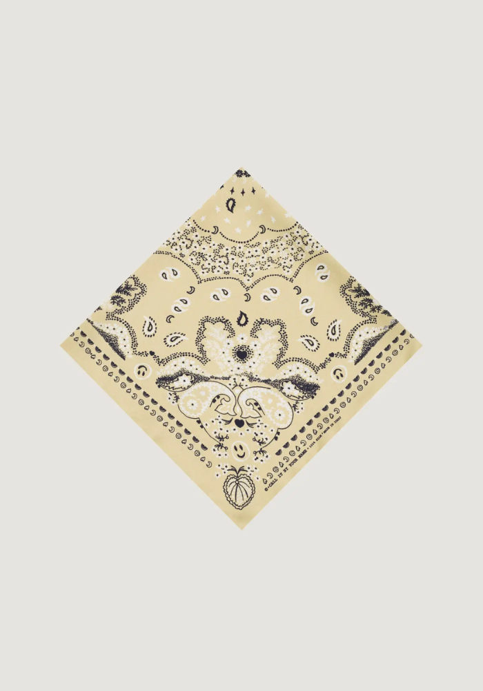 Bandana En Soie Écru Petit Modèle - Call It By Your Name