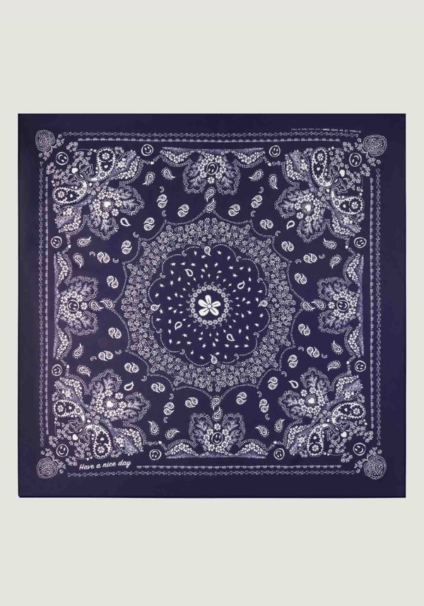 Bandana En Soie Navy Grand Modèle Call It By Your Name