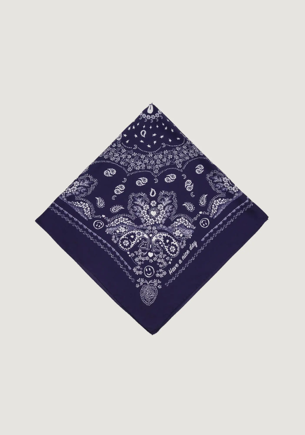 Bandana En Soie Navy Grand Modèle Call It By Your Name