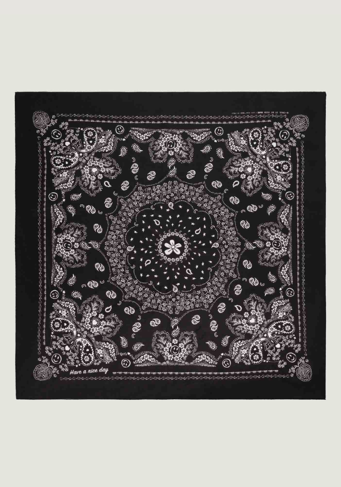 Bandana En Soie Noir - Call It By Your Name 