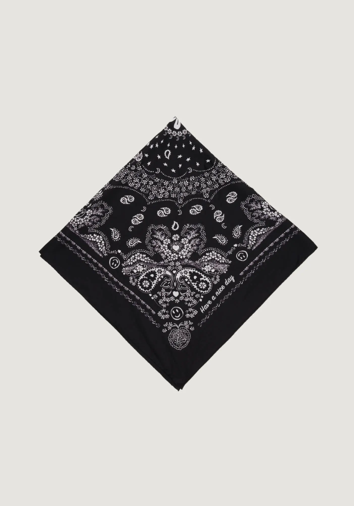 Bandana En Soie Noir - Call It By Your Name 